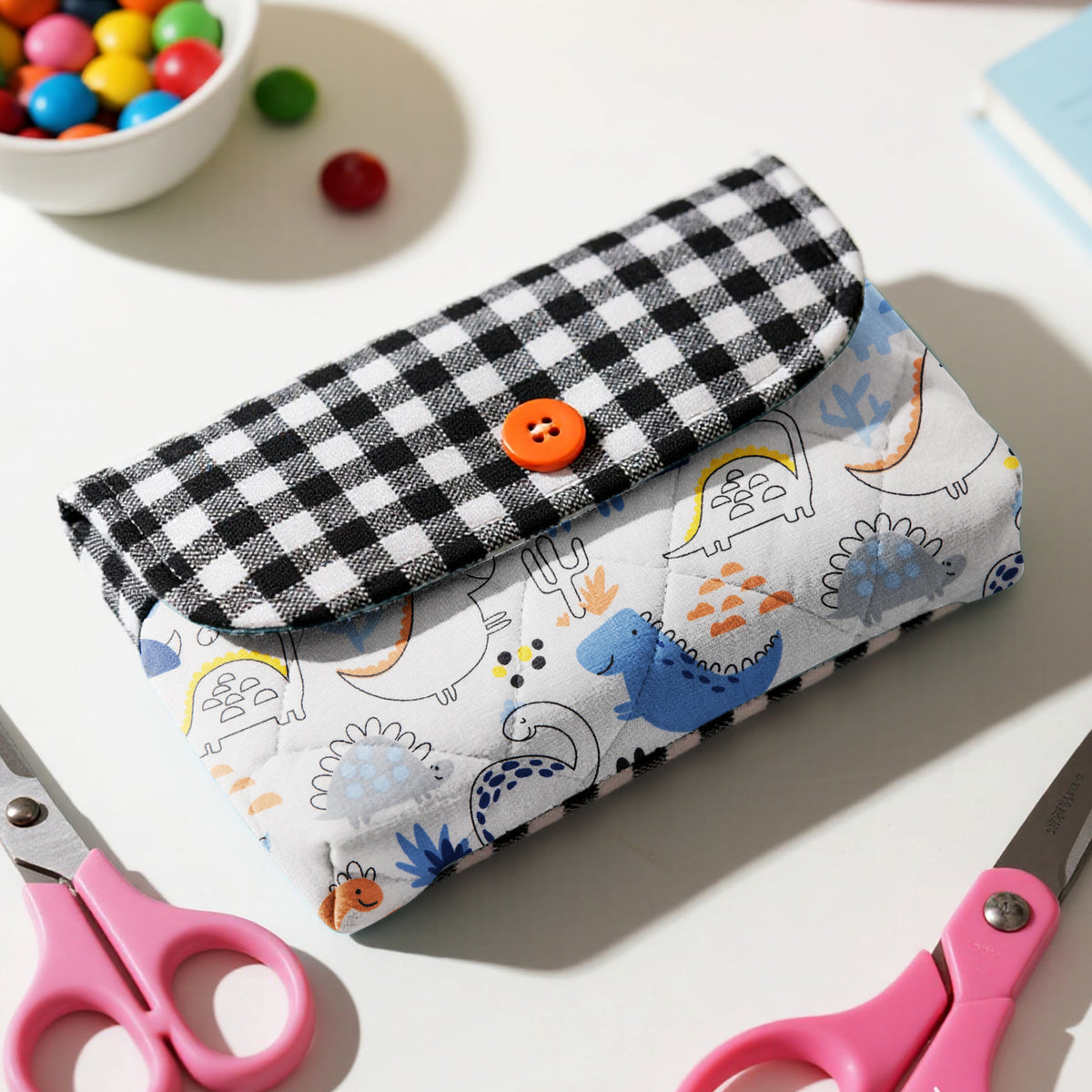 Aubliss 8pcs Fat Quarter Fabric Bundles -Dinosaur-20' x 20'