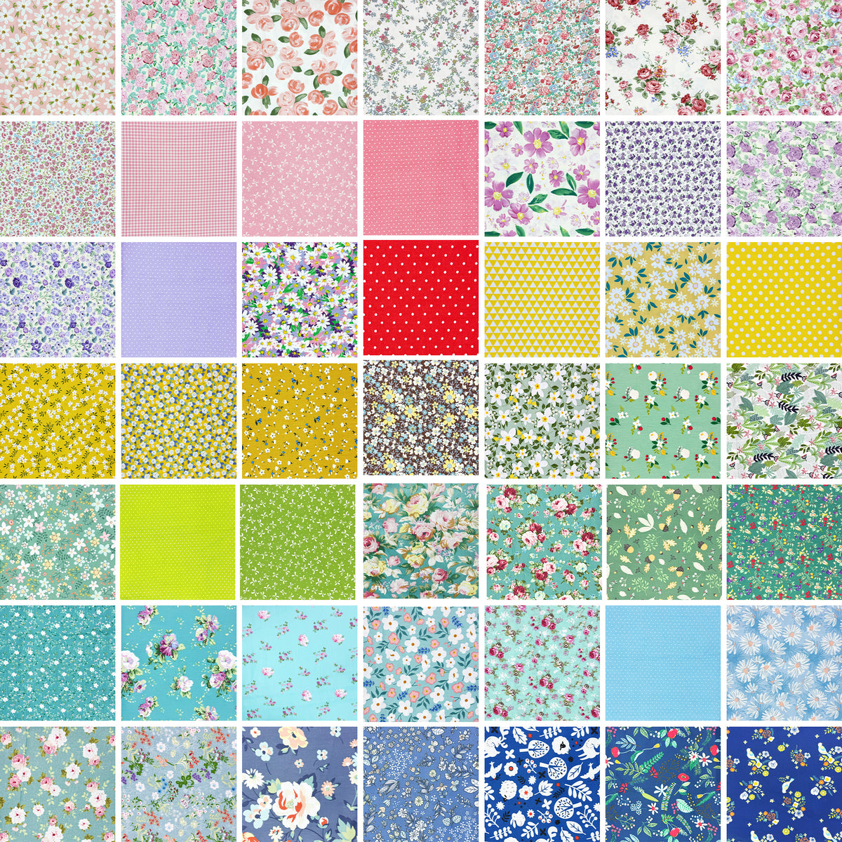Aubliss Fat Quarter Fabric Bundles -Assorted Prints