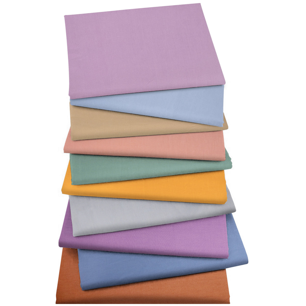 Aubliss 10pcs Fat Quarter Fabric Bundles -Solid Color-20' x 20'