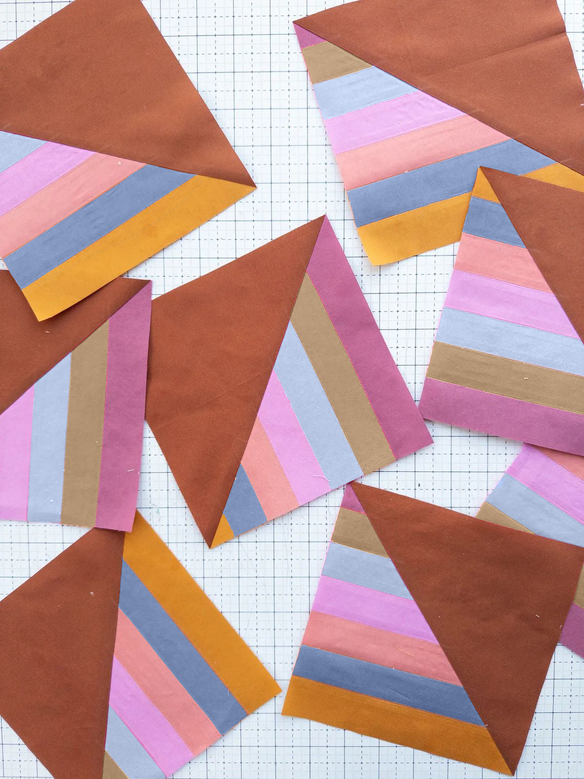 Aubliss 10pcs Fat Quarter Fabric Bundles -Solid Color-20' x 20'