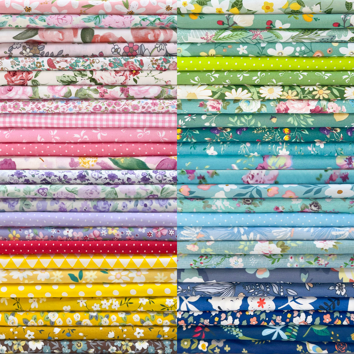 Aubliss Fat Quarter Fabric Bundles -Assorted Prints