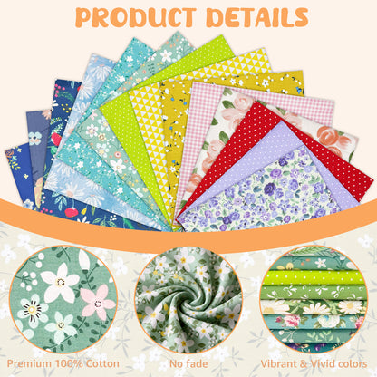 Aubliss Fat Quarter Fabric Bundles -Assorted Prints