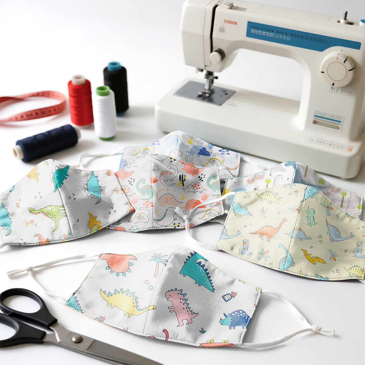 Aubliss 8pcs Fat Quarter Fabric Bundles -Dinosaur-20' x 20'