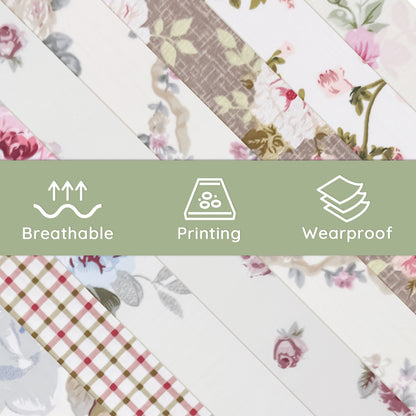Aubliss 8pcs Fat Quarter Fabric Bundles -Vintage Floral-20' x 20'