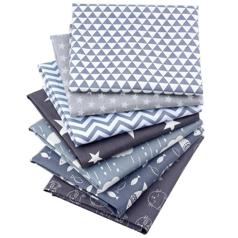 Aubliss 50pcs Fat Quarter Fabric Bundles -Floral-10' x 10'