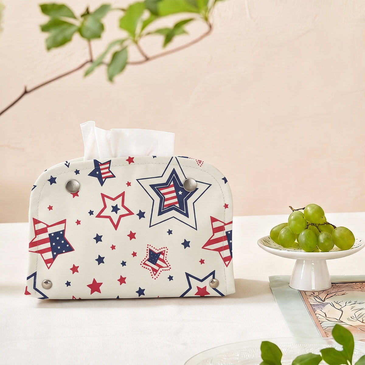 Aubliss 8pcs Fat Quarter Fabric Bundles -Patriotic-20' x 20'